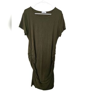 Smallshow olive Green Casual maternity Dress size xxl